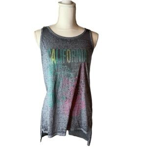 Maurice’s Women’s Small Sleeveless California Gray Hi Low Tank Top